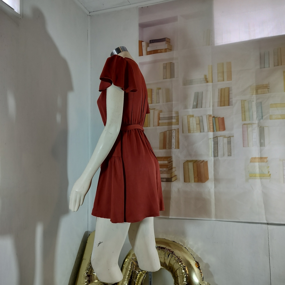 SHEIN Rust Mini Dress - Picture 4 of 5